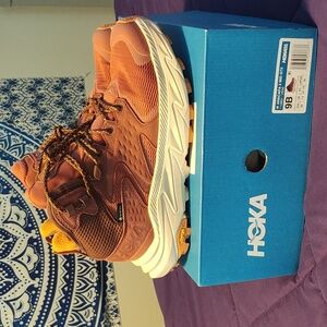 Hoka anacapa 2 mid gtx women's size 9 earthy pink/natural